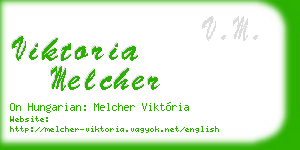 viktoria melcher business card
